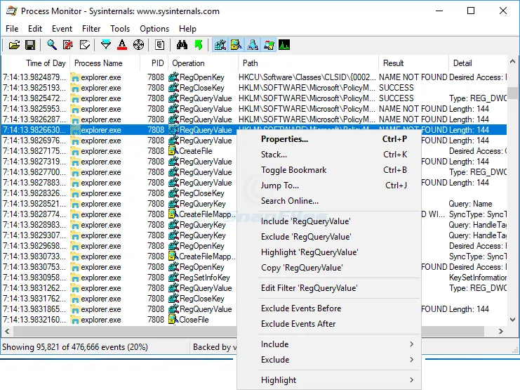 Process Monitor Скриншот 1