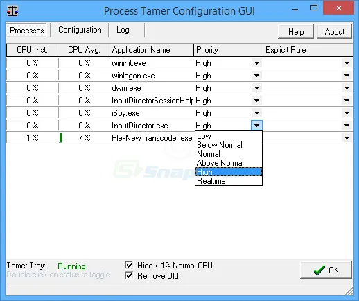 Process Tamer Скриншот 2