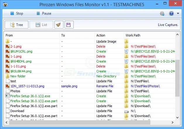 Phrozen Windows File Monitor Скриншот 2