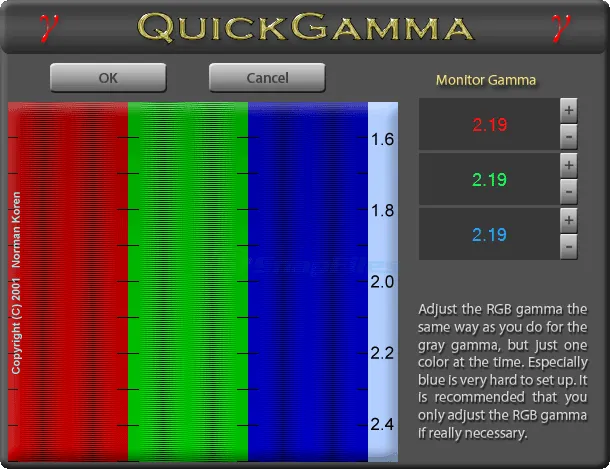 QuickGamma Скриншот 2