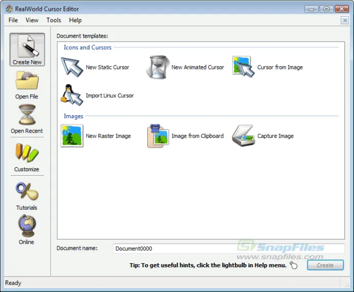 RealWorld Cursor Editor Скриншот 2