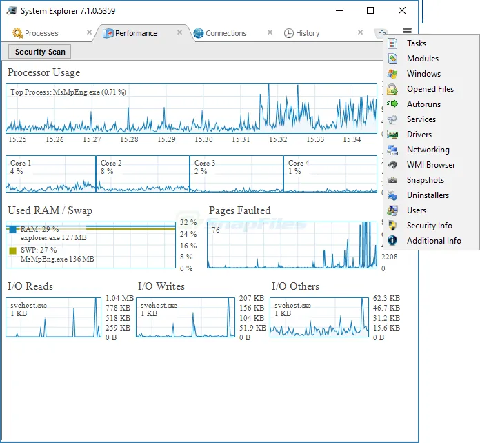 System Explorer Скриншот 2