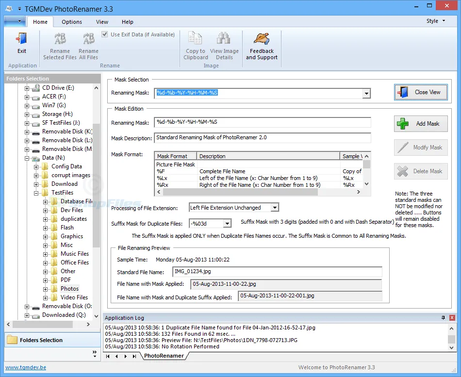 TGMDev PhotoRenamer Скриншот 2