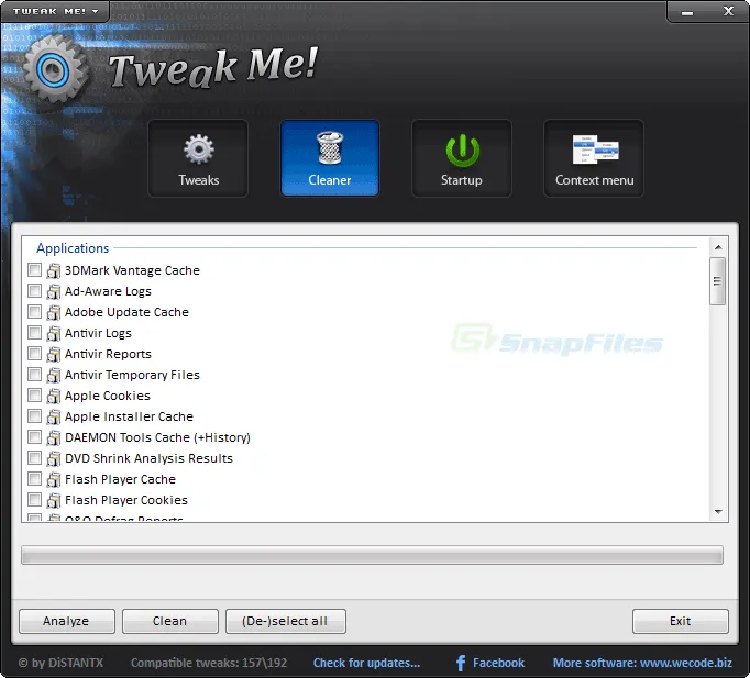 Tweak Me! Скриншот 2