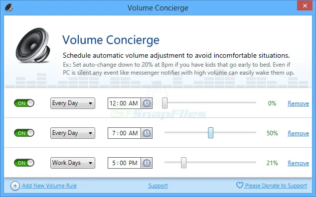 Volume Concierge Скриншот 1