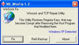 WinSock XP Fix Скриншот 1