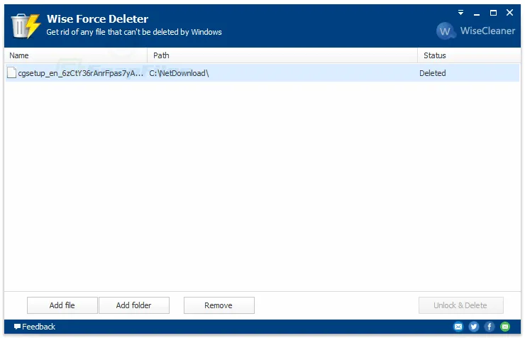 Wise Force Deleter Скриншот 2