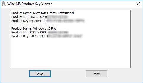 Wise Windows Key Finder Скриншот 1