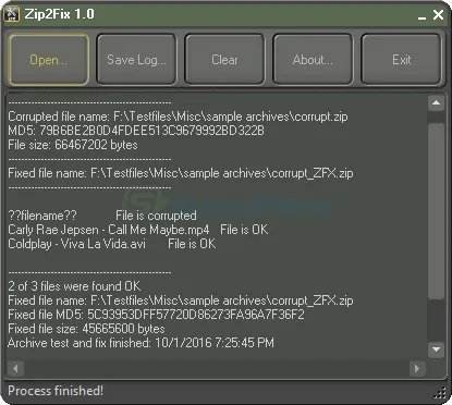 Zip2Fix Скриншот 2